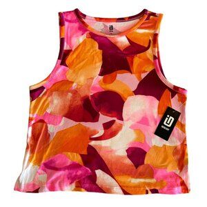 Ideology Big Girls Size L Floating Petals Sleeveless Activewear Tank Top NWT